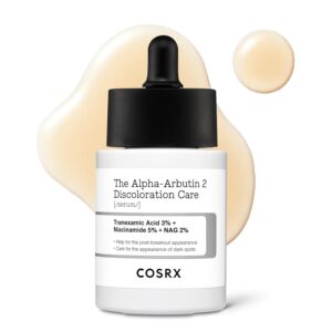 COSRX 2% Alpha Arbutin Discoloration Care Face Serum with Niacinamide, Glutathione & Tranexamic Acid, 1.7 fl oz – Serum for Face, Korean Skin Care, Stocking Stuffers
