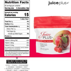JuicePlus+ Fruit, Vegetable & Berry Blend Soft Chews (Chewables) - 30 Plant-Based Ingredients! Vegan Gummies for Kids & Adults - Gluten-Free, Non-GMO, No HFCS - Prepacked 3 pouches (30 Chews Each)